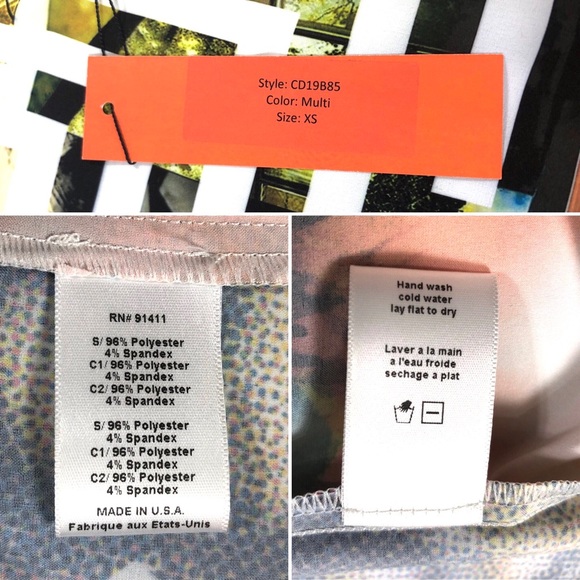 Clover Canyon Floral Maze Drawstring Mini Dress Multi Geometric Print - Picture 6 of 11